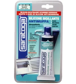 Siliconi E Sigillanti-Saratoga Silicone antimuffa bianco 60 ml - .