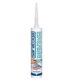 Siliconi E Sigillanti-Saratoga Silicone antimuffa trasparente 280 ml