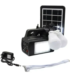EuroGarden Illuminazione Per Esterno|Sistema di ricarica solare multifunzione con batteria