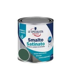 Smalto acqua satinato 0,5 lt. verde scuro Smalti All' Acqua