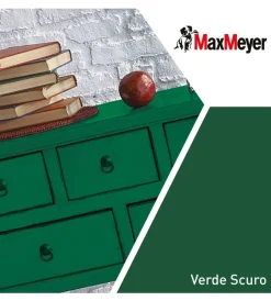 Smalti All' Acqua-Max Meyer Smalto all'acqua acril-poliuretanico "brillante" colore verde scuro, 2 litri