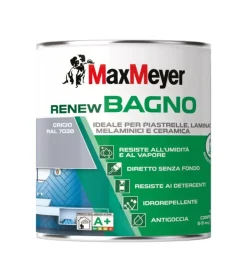 New Smalto all'acqua bagno "renew" grigio 0,75 lt Smalti Speciali