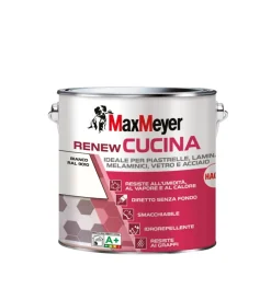 Max Meyer Smalti Speciali|Smalto all'acqua cucina "renew" bianco 2 lt