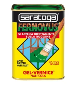 Smalti Antiruggine-Saratoga Smalto gel antiruggine "fernovus" grafite effetto metallizzato 750 ml