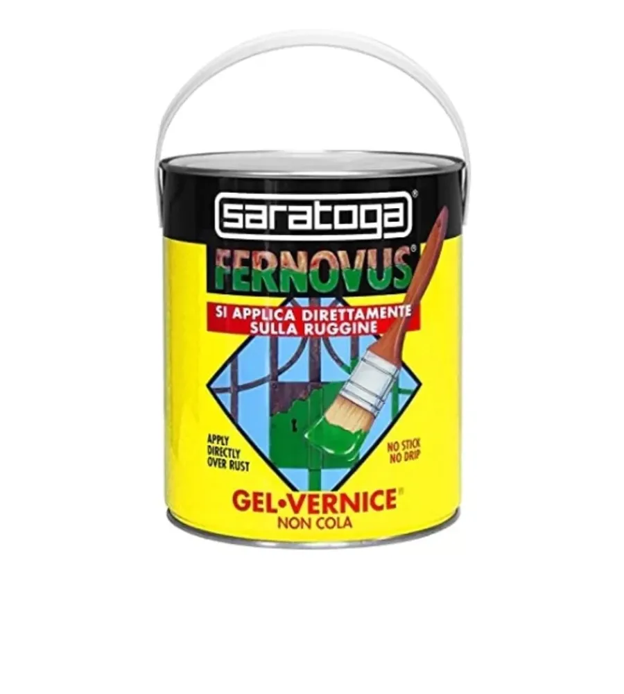 Clearance Smalto gel antiruggine "fernovus" micaceo grigio grafite antico 2,5 lt Smalti Antiruggine