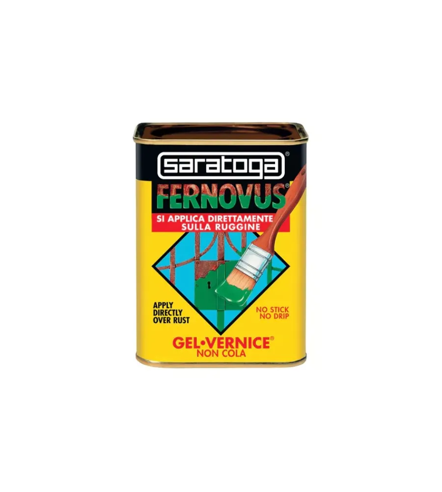Smalti Antiruggine-Saratoga Smalto gel antiruggine "fernovus" micaceo grigio grafite 750 ml