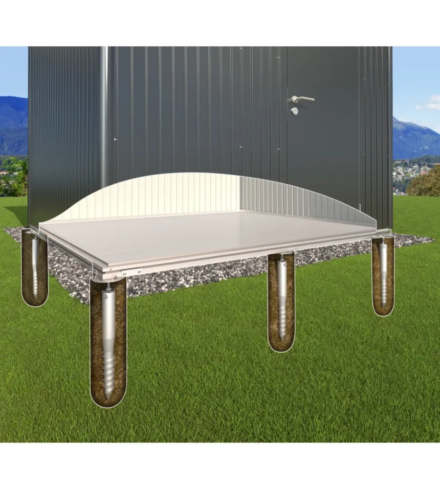 Outlet Smartbaseplus per casetta da giardino "europa 4a" - 43442 Casette Da Giardino