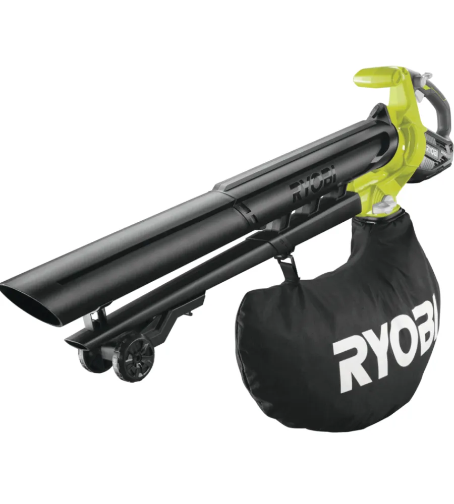 Soffiatori E Aspiratori-Ryobi Soffiatore aspiratore a batteria "obv18" 18v, solo corpo macchina