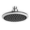 Docce E Accessori-Idro-Bric Soffione "round" anticalcare nero diametro 15 cm, 1 getto