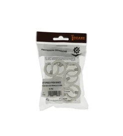 Accessori|Sottopiede a pinza bianco ø 24 - 26 mm. con perno 8 pz.