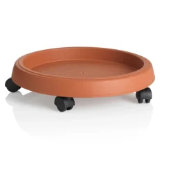 Coltivazione E Cura-Bama Sottovaso c ruote d. 30 terracotta