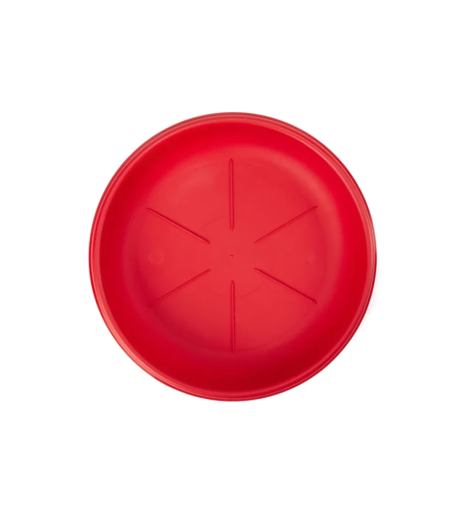 Coltivazione E Cura-Bama Sottovaso rotondo d. 26 rosso corallo