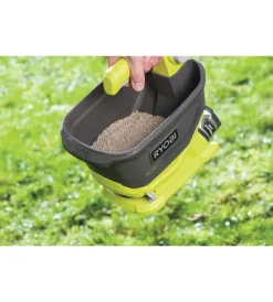 Ryobi Attrezzatura Giardinaggio|Spargiconcime a batteria oss1800, solo corpo macchina