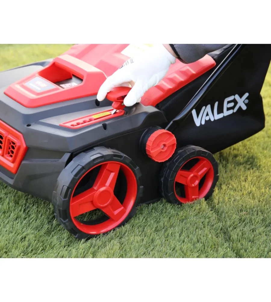 Valex Attrezzatura Giardinaggio|Spazzatrice, arieggiatrice, scarificatore elettrico "twister 1800" larghezza lavoro 38 cm 1800 w