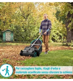 Online Spazzatrice raccogli foglie manuale 