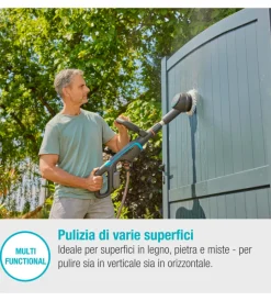 Gardena Attrezzatura Giardinaggio|Spazzola multifunzione a batteria 