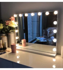 BellaHome Decorazione Pareti|Specchio con luci led