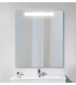 Accessori Bagno-Emuca Specchio "pegasus" con illuminazione led frontale, 60x70 cm