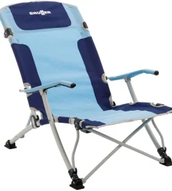 Brunner Campeggio|Spiaggina pieghevole "bula xl" in acciaio e poliestere azzurro e blu 61x74x87/31 cm