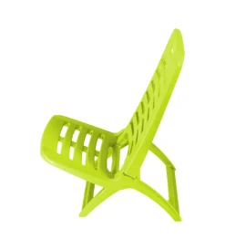 Discount Spiaggina pieghevole "playa" in polipropilene verde lime 40x51,5x62 cm Mobili Da Giardino E Accessori