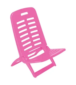 Outlet Spiaggina pieghevole "playa" in polipropilene fucsia 40x51,5x62 cm Mobili Da Giardino E Accessori