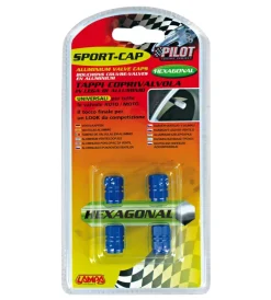 Auto Esterno-Lampa Sport-cap exagon blu pilot  02504