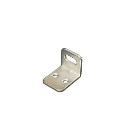 Sistemi Di Fissaggio- Squadretta per armadi con asola orizzontale nichelata 22 x 28 x 21 spessore 2 mm. - 4 pz.