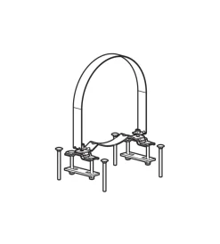 Portaggio-Nordrive Staffa aggiuntiva (optional) per kargo-tube  n99975