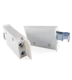 Clearance Staffe per aggancio pensili a barra - bianco - 2 pz. Ferramenta Per Mobili E Infissi