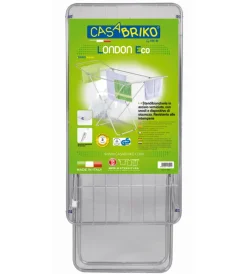 Accessori Lavanderia-Casa Briko Stendibiancheria "london eco" in acciaio verniciato, 180x55x100 cm