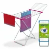 Clearance Stendibiancheria "ergo" con pinzette antiscivolo 176x55x111 cm Accessori Lavanderia