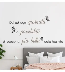 Sticker per pareti "la giornata più bella", 47x67 cm Decorazione Pareti