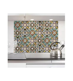 Best Sticker per piano cottura "kp tiles green"- 47x65 cm Decorazione Pareti