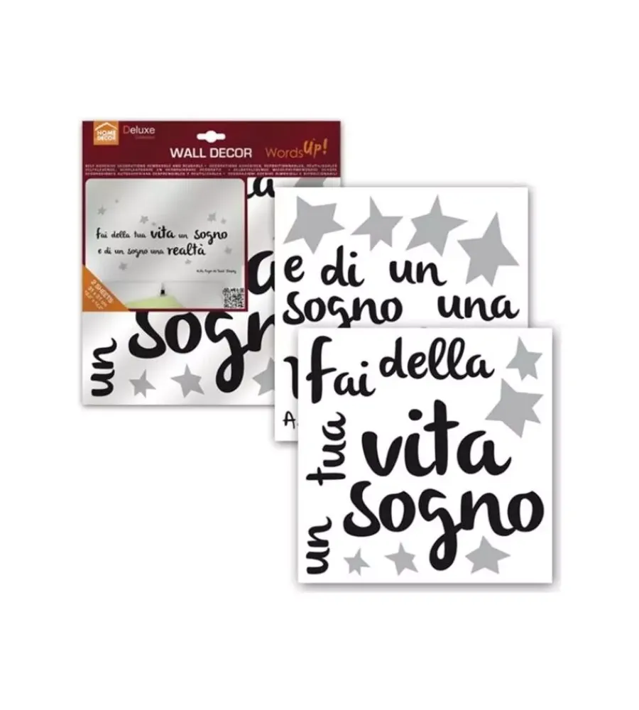 Decorazione Pareti- Stickers decorazione murale "sogno e realta" - decoro crearreda.