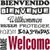 Decorazione Pareti|Stickers m words up welcom  - decoro crearreda.