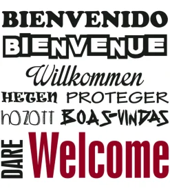 Decorazione Pareti|Stickers m words up welcom  - decoro crearreda.