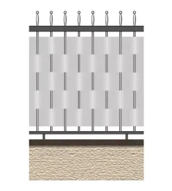 New Striscia occultazione "soft" colore grigio, 0,19x35 metri Reti, Recizioni E Cancelli Per Giardino