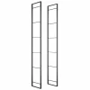 Armadi-Emuca Struttura per scaffale lader in acciaio nero, 179 cm