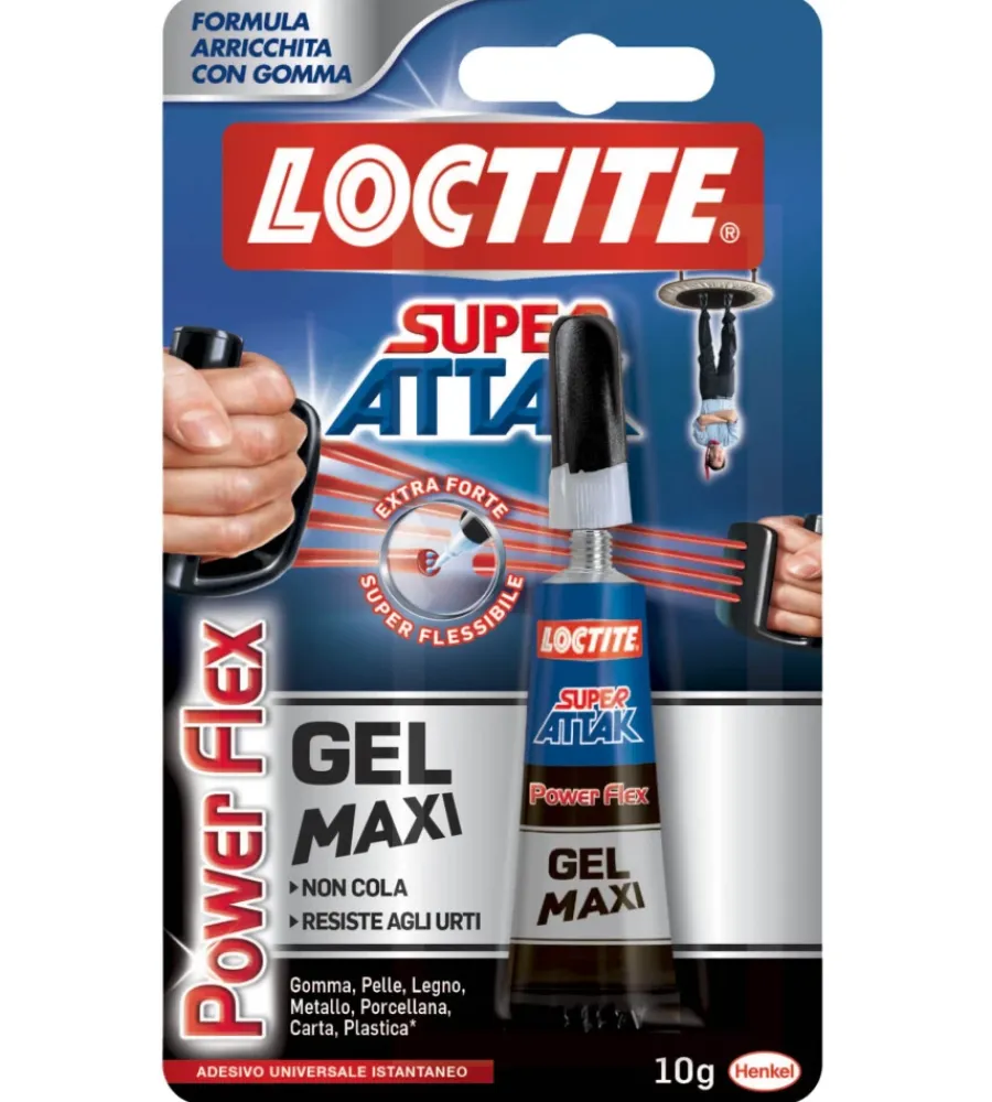 Colle- Super attak maxi power flex, 10 gr - loctite