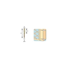 Outlet Supporto a "s" 80 x 14 x 40 mm. Sistemi Di Fissaggio