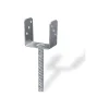 Ferramenta Per Esterno- Supporto a "u" per pali 101 x 65 x 105 x 200 mm.