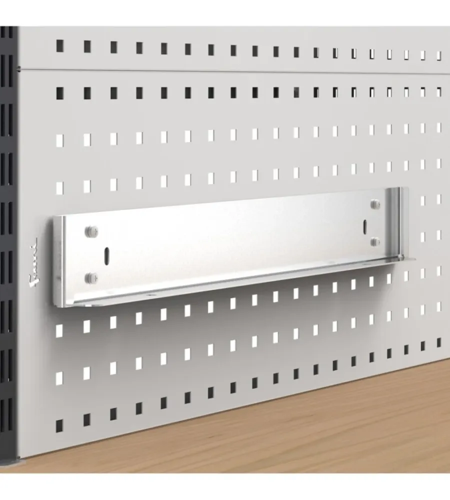 Officina E Garage|Supporto per cassettiera fami "visual box" per pannello foro quadro 60,2x3,2x7,3 cm