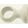 Clearance Supporto per soffitto per bastone ø28mm con viti e tasselli  laccato bianco. Tessile D'Arredo