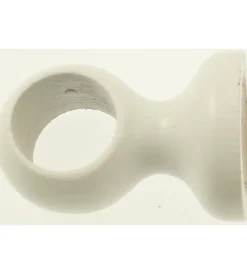 Clearance Supporto per soffitto per bastone ø28mm con viti e tasselli  laccato bianco. Tessile D'Arredo