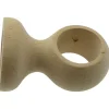 Tessile D'Arredo|Supporto per soffitto per bastone ø28mm con viti e tasselli - colore naturale.