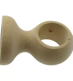 Tessile D'Arredo|Supporto per soffitto per bastone ø28mm con viti e tasselli - colore naturale.