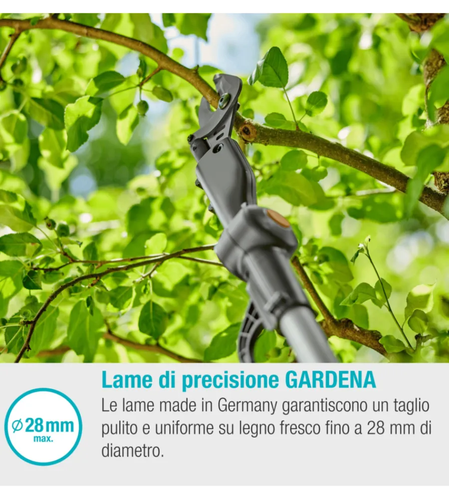 Sale Svettatoio telescopico a batteria "highcut" taglio 28 mm 18v 2,0ah Potatori