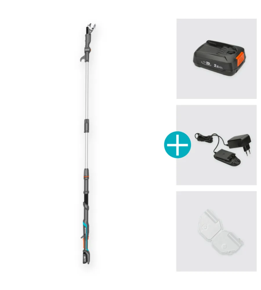 Sale Svettatoio telescopico a batteria "highcut" taglio 28 mm 18v 2,0ah Potatori