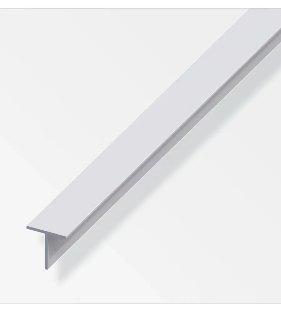 Ferramenta Per Mobili E Infissi-Alfer aluminium T alluminio argento 20x20x1,5 1 metro.
