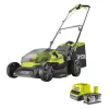 Tagliaerba-Ryobi Tagliaerba a batteria "ry18lm37a-140" taglio 37cm 18v, batteria 4ah inclusa